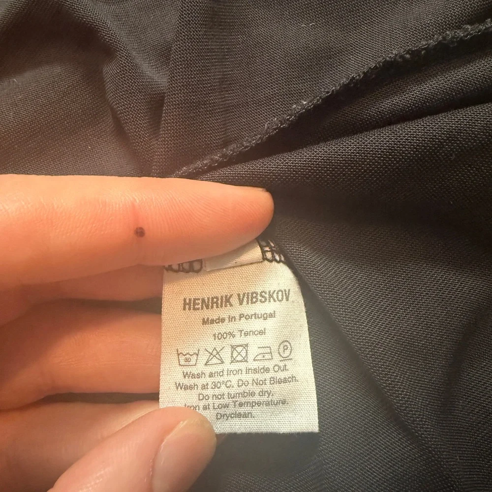 Henrik Vibskov Elegant Black Wide-Leg Pants size XS - Picture 8 of 12